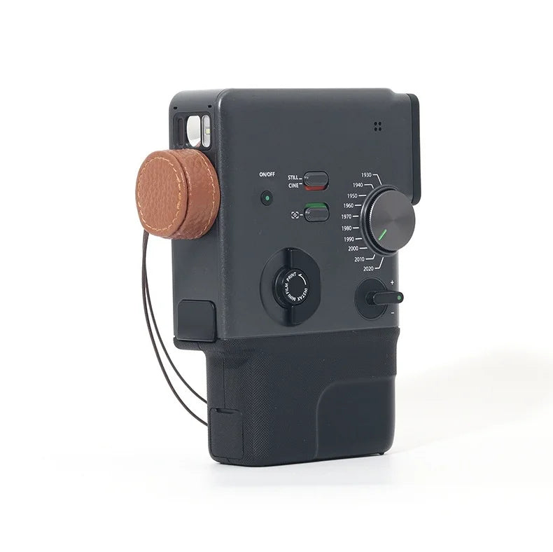 Leather Lens Cap for Instax Mini EVO | Foam Padded & Lanyard