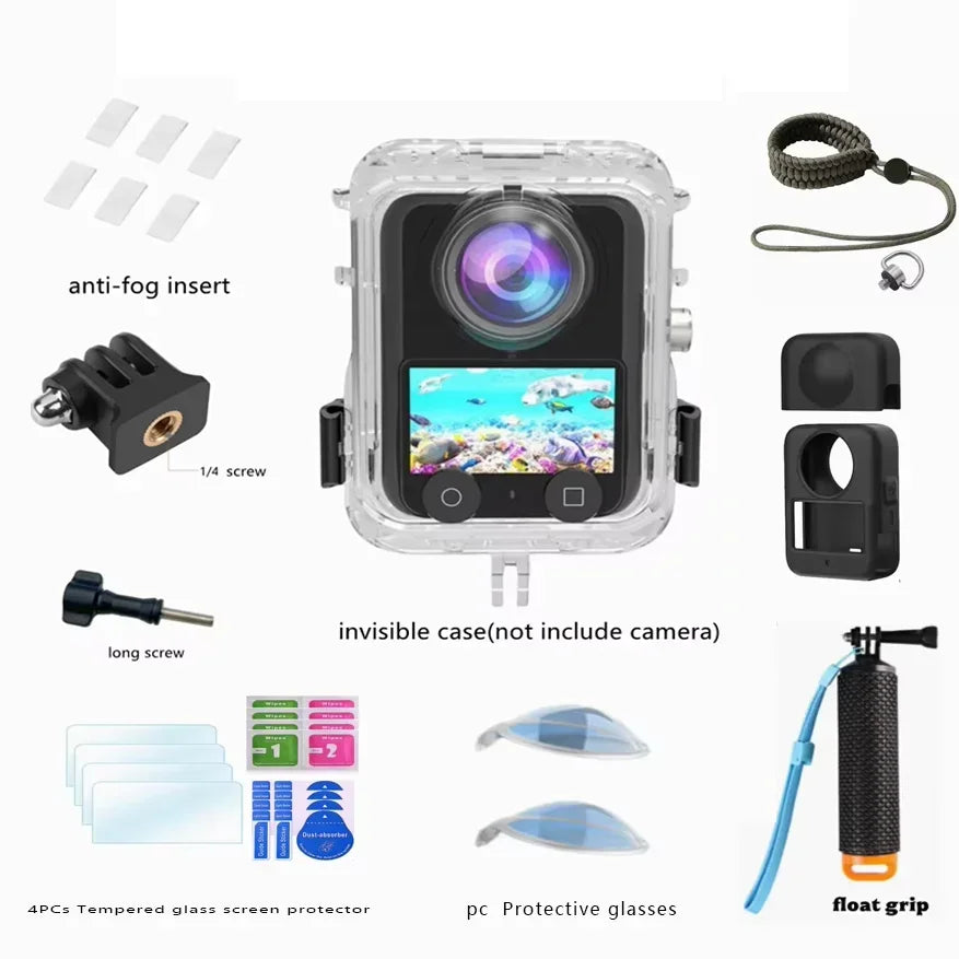 40M Waterproof Dive Case for DJI Osmo 360 Invisible Housing