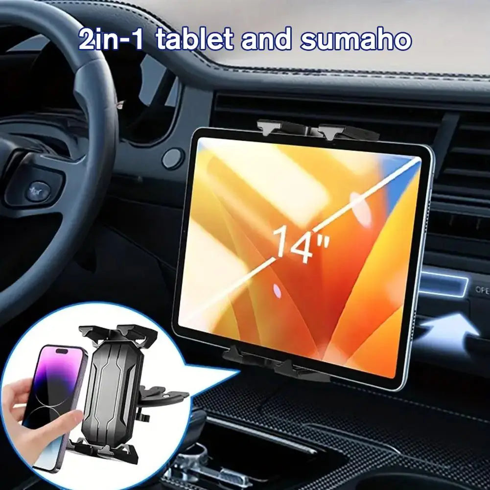 Universal Car CD Slot Phone & Tablet Mount – 360° Holder