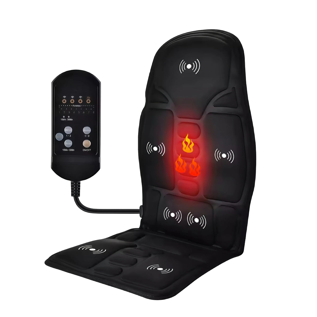 Heating Massage Cushion | Full-Body Car & Home Seat Massager
