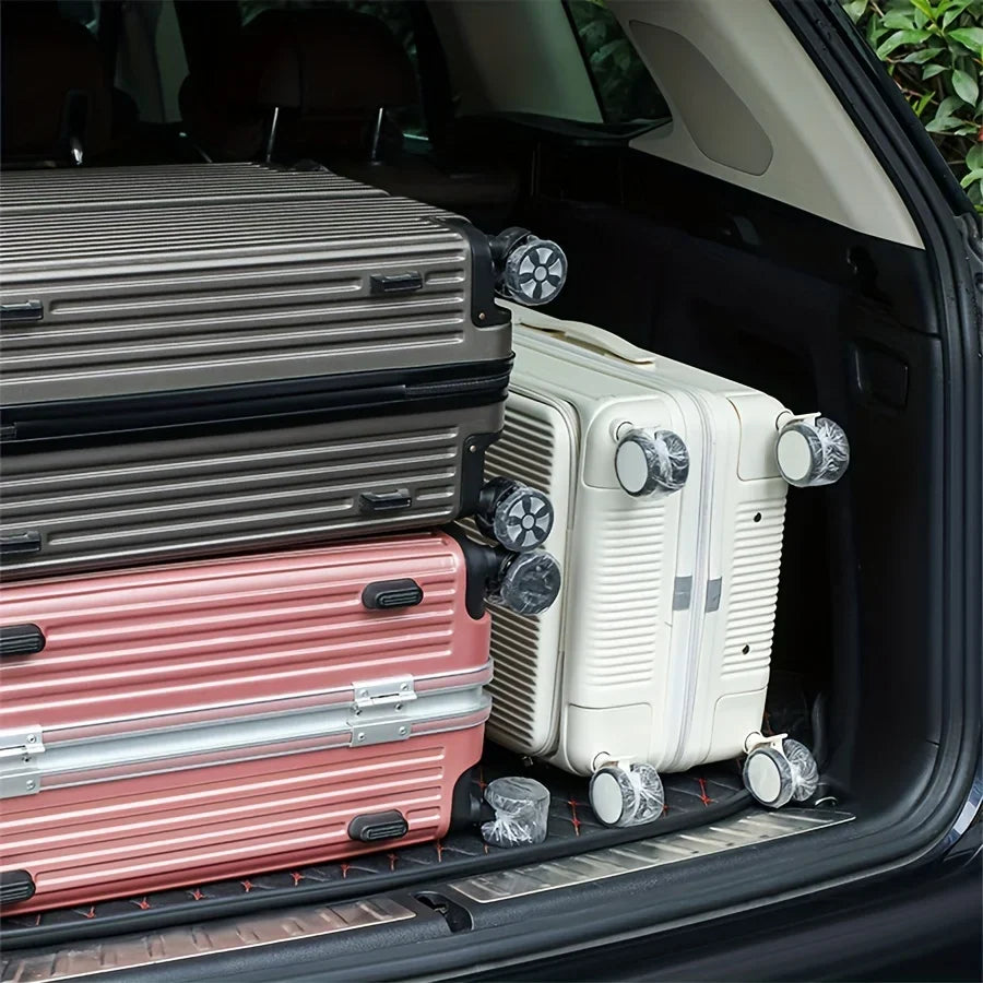 50 Luggage Wheel Covers Dustproof Suitcase Protectors Disposable