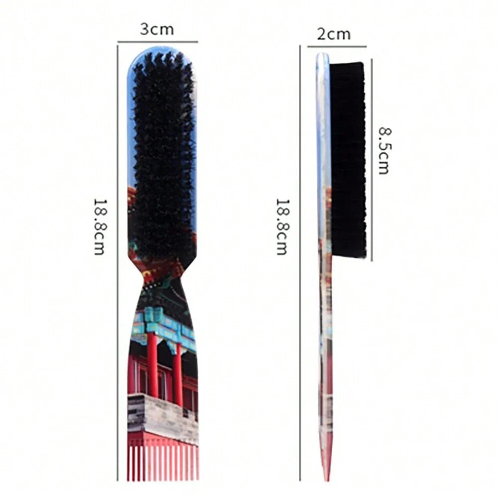 Retro Print Anti-Static Hair Comb – Men's Styling & Detangling