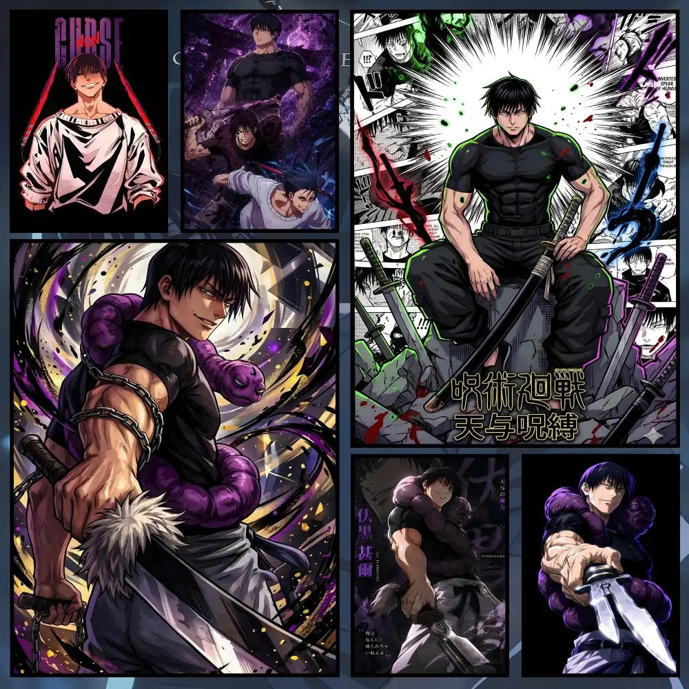 Fushiguro Toji Anime Wall Poster – Self-Adhesive HD Art Print