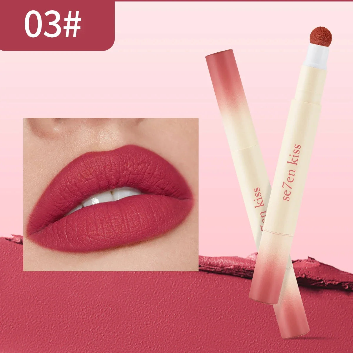 Se7en Kiss Velvet Matte Air Cushion Lip Cream – Waterproof