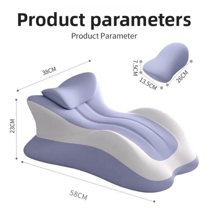 Memory Foam Bed Wedge Pillow – Back, Neck & Leg Support