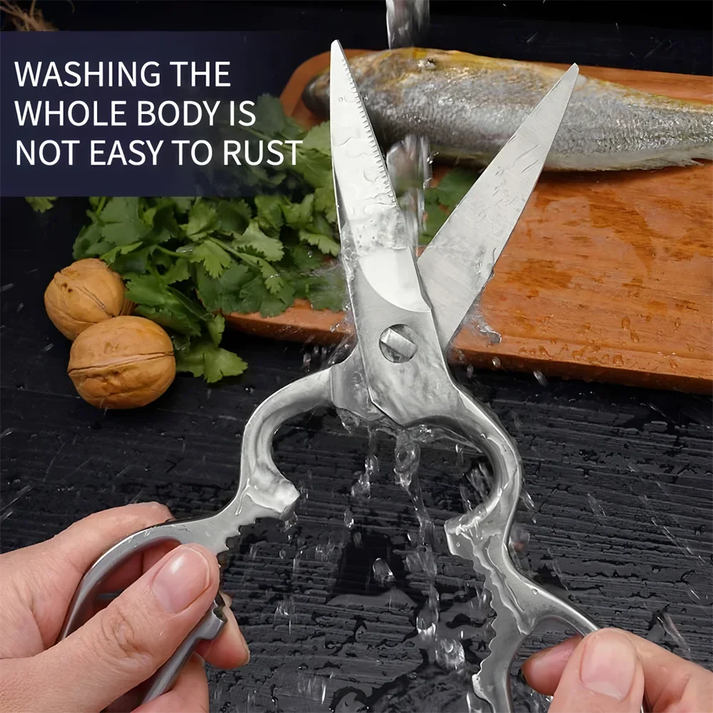 Multi-Functional Kitchen Scissors – Heavy-Duty Cooking Shears