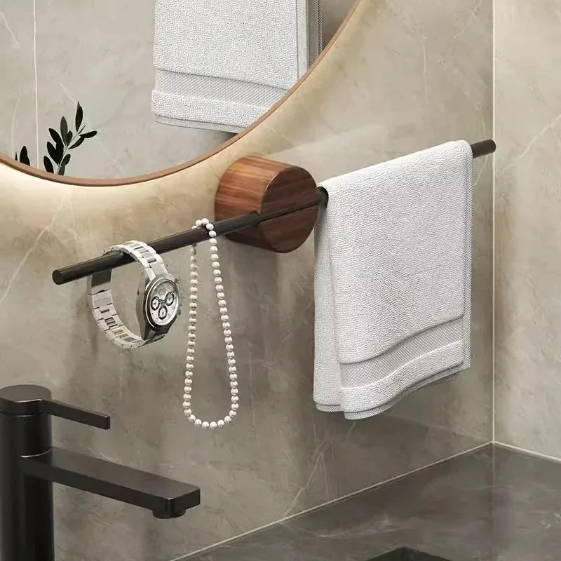 Adjustable Towel Bar 40/50cm – Wall Mount Space Aluminum Rack