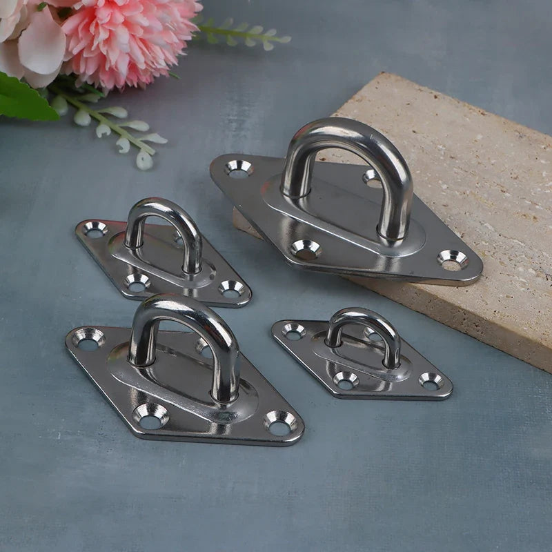 304 Stainless Steel Eye Hook M5–M10 | Ceiling Wall Mount Plate