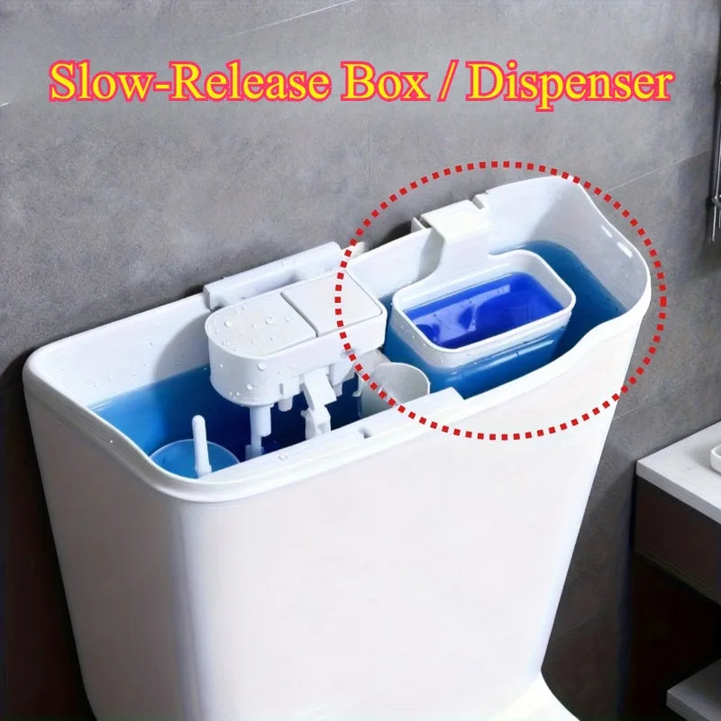 Toilet Tank Solid Dispenser – Reusable, No-Electricity Cleaner