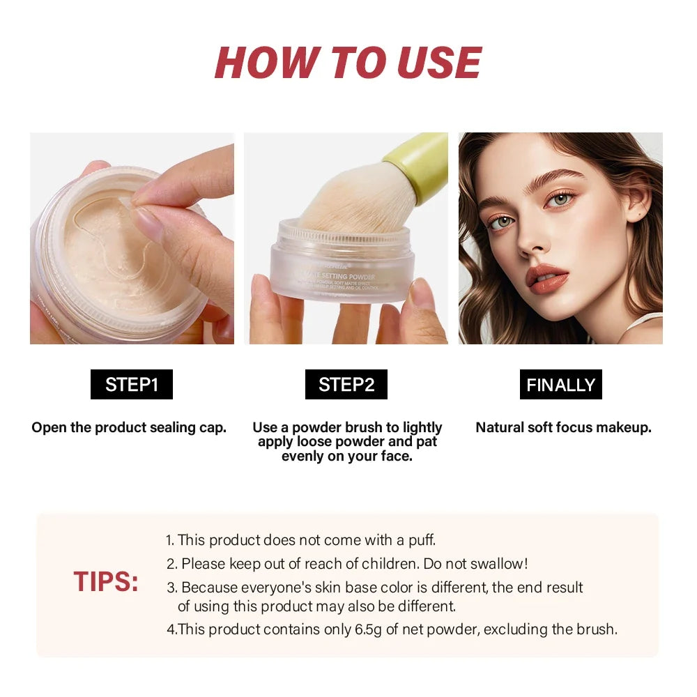 Ultimate Blurring Setting Powder – Matte Finish & Oil Control