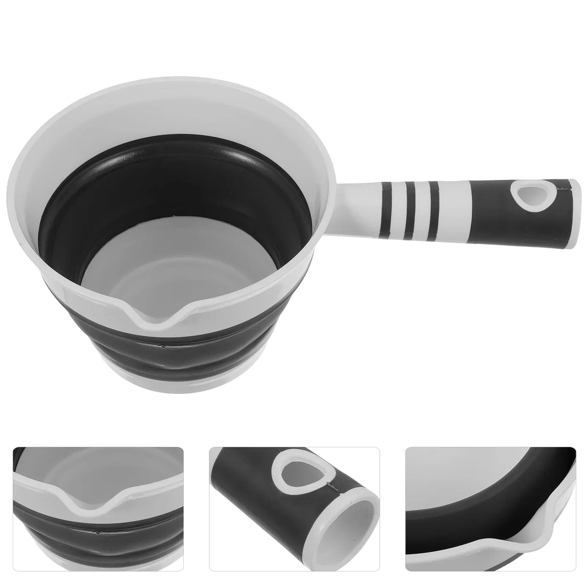 Portable Folding Water Ladle Kitchen Bathroom Bathing Hair Washing