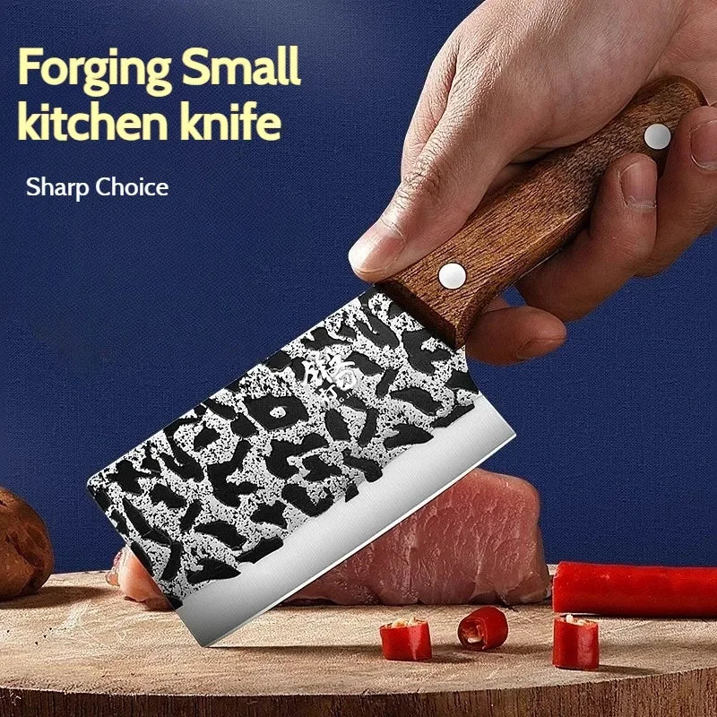 Mini 3-Piece Stainless Steel Kitchen Knife Set – Chef & Cleaver