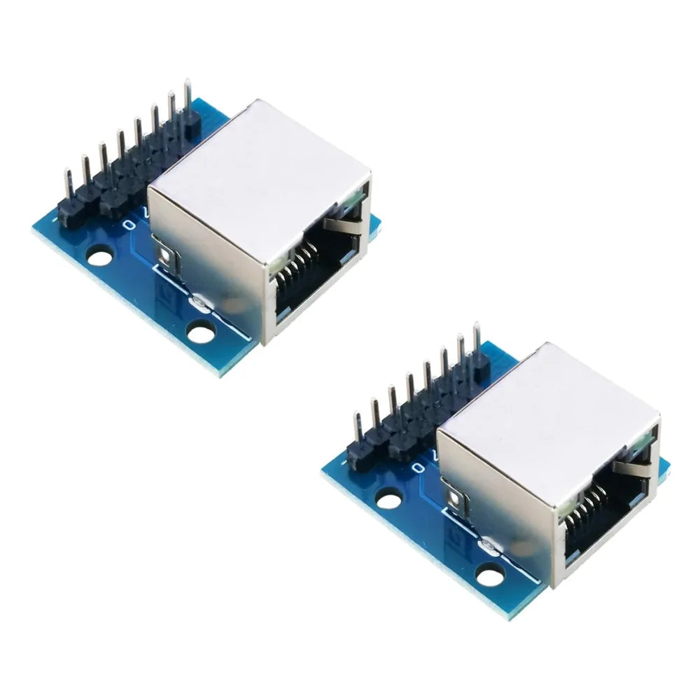 2 5 RJ45 Breakout Board LED Lights 8P8C Female Socket Connector Pitch