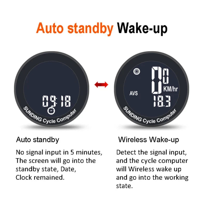 Wireless Bike Computer – Waterproof Cycling Speedometer & Odometer