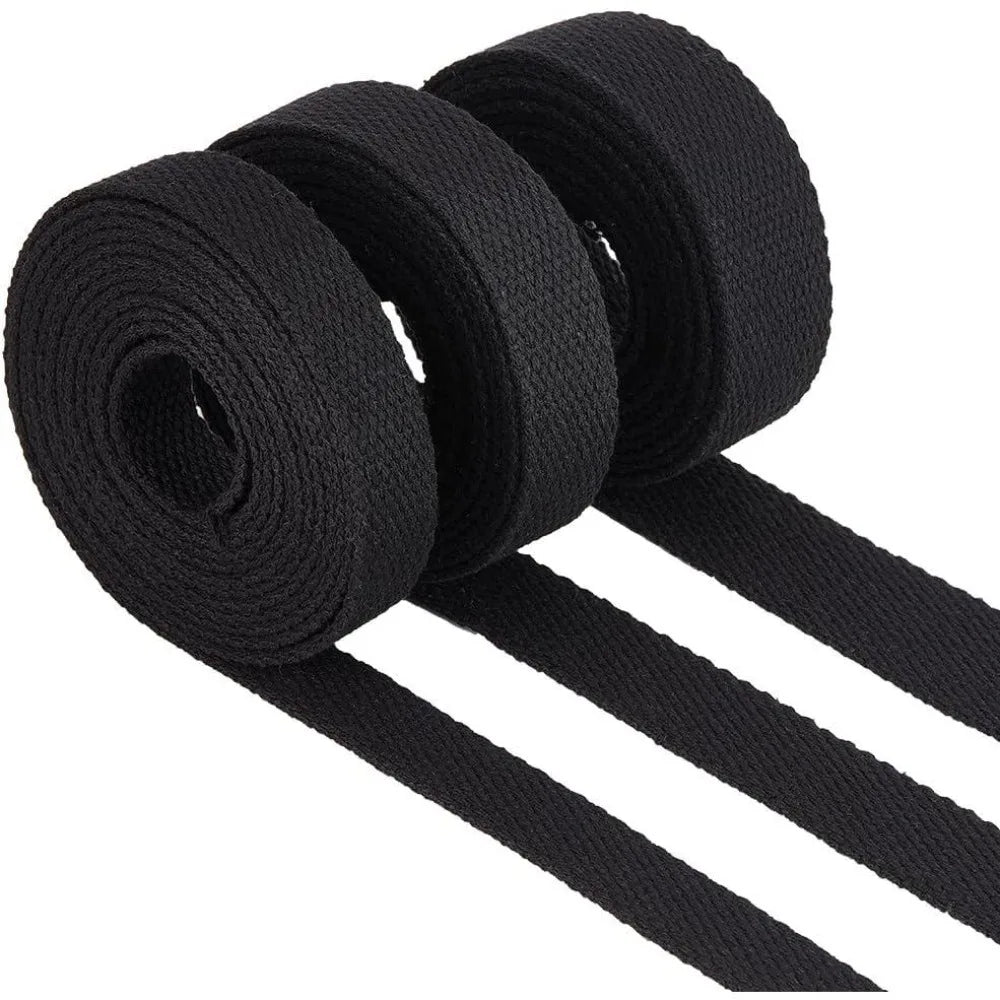 3 Rolls Herringbone Twill Webbing Tape – 3/4, 1 & 1-1/4 Inch