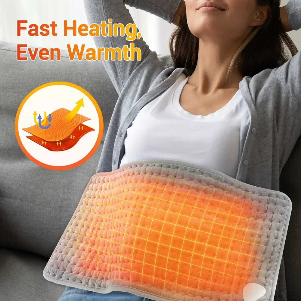 Electric Heating Waist Belt – 9 Levels & Timer | 59×30cm Pad