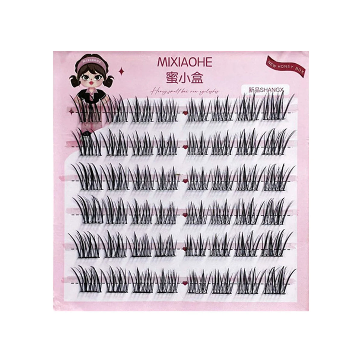 Korean Wispy Cluster Lash Extensions – Glue-Free Natural DIY