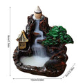 Backflow Incense Burner | Resin & Ceramic Smoke Waterfall Design