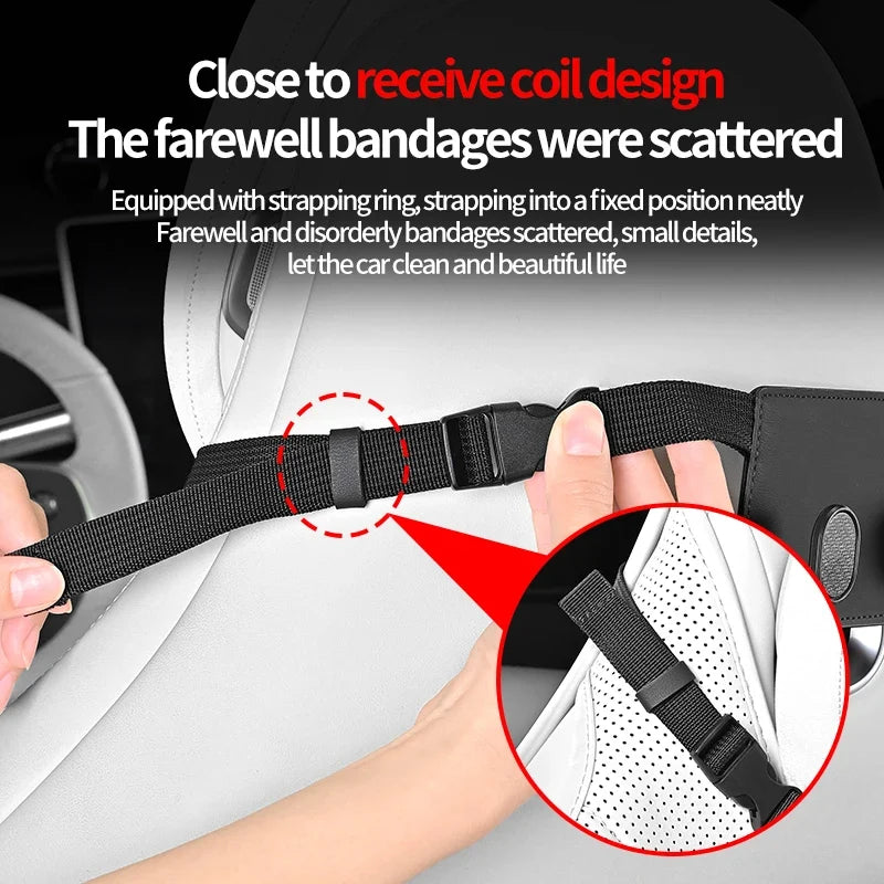 2-in-1 Car Headrest Hook & Phone Holder | Backseat Organizer