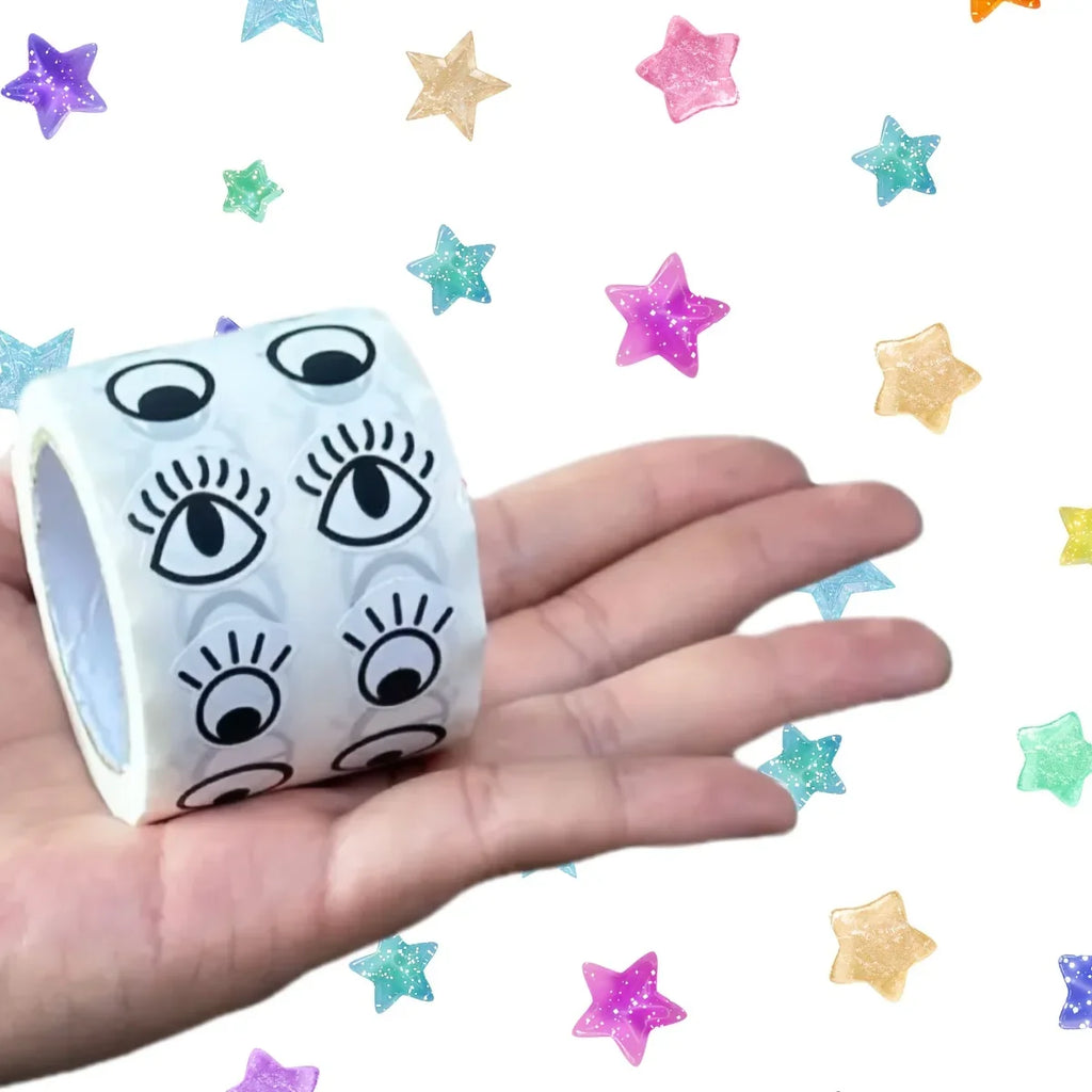 1000 Pcs Self-Adhesive Eye Stickers for Crafts & Scrapbooking