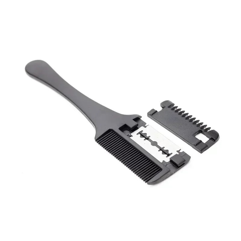 Double-Edge Hair Thinning Razor Comb – DIY Salon Tool