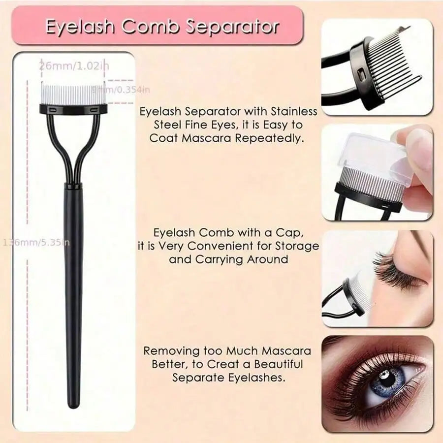 11-in-1 Eyelash Grooming Kit – Curler, Wand & Brow Brush
