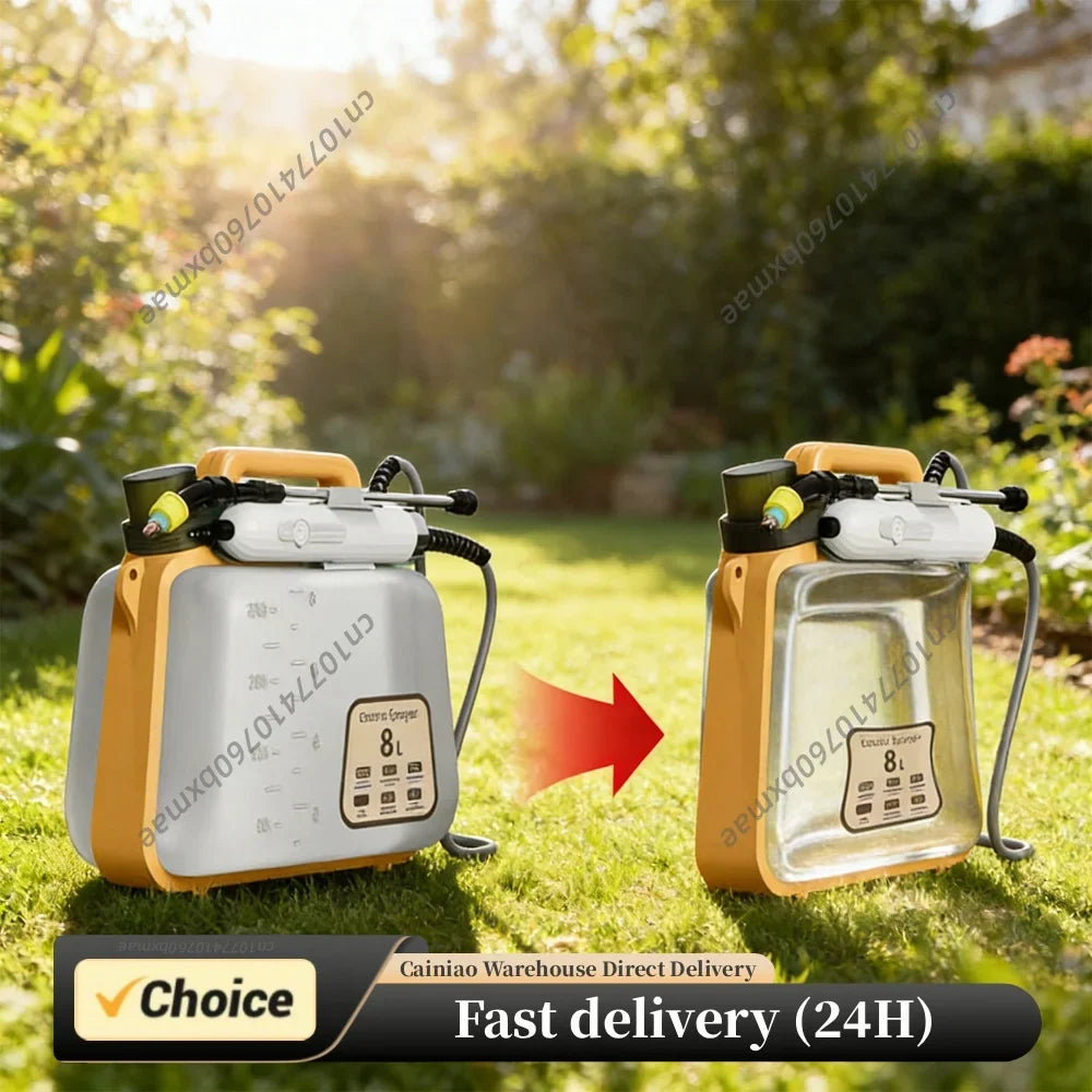 Electric Sprayer 3 Mist Nozzles Rechargeable Retractable Wand Garden