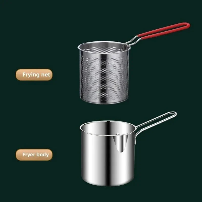 Stainless Steel Deep Fryer with Basket | Home & Commercial