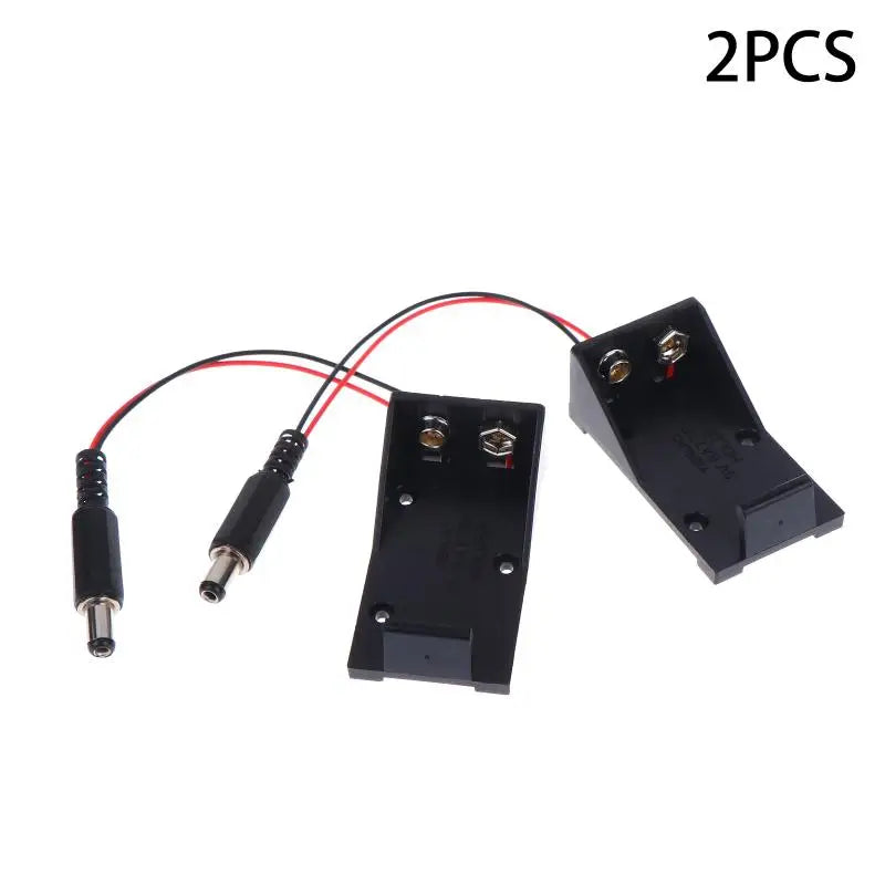 9V Battery Clip Holder Case Box Wire Leads DIY Interface Accessories