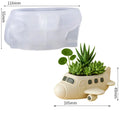 Squirrel Flower Pot Silicone Mold DIY Candle Holder Plaster Jar Molds