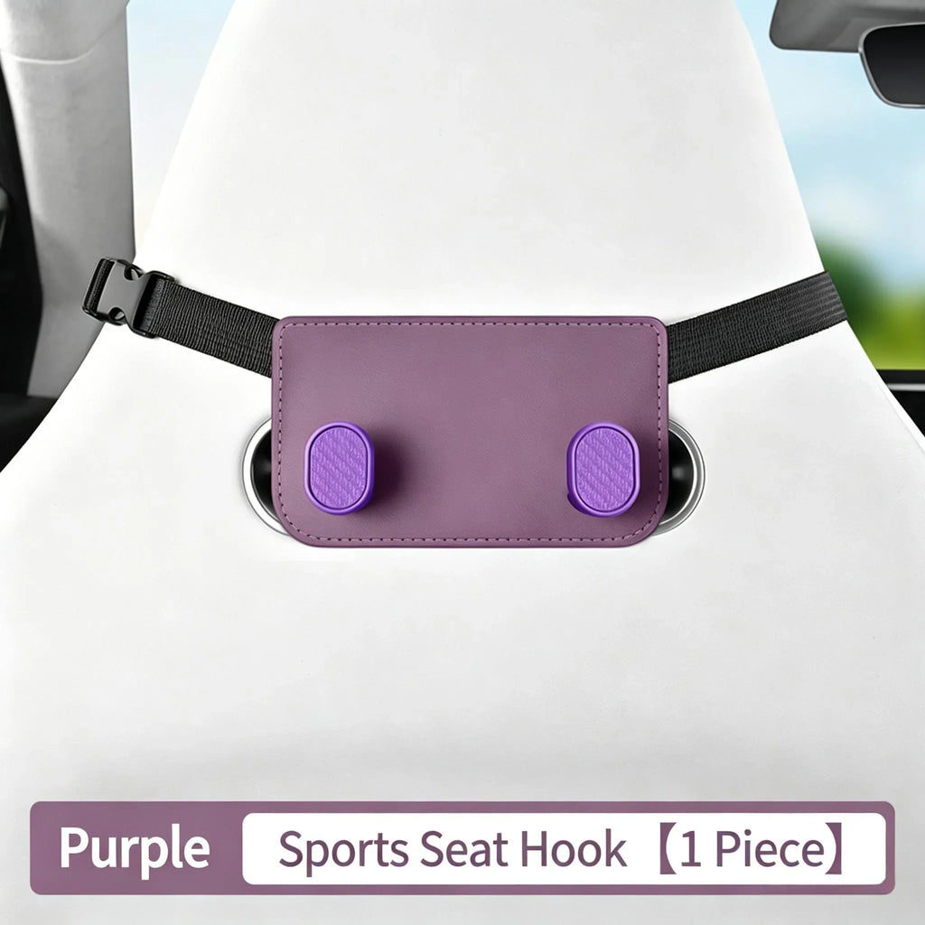 2-in-1 Car Headrest Hook & Phone Holder | Backseat Organizer