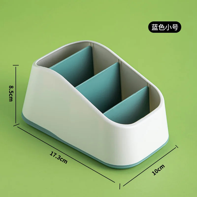 Desktop Storage Box Key Remote Control Grid Desk Stationery Sundries