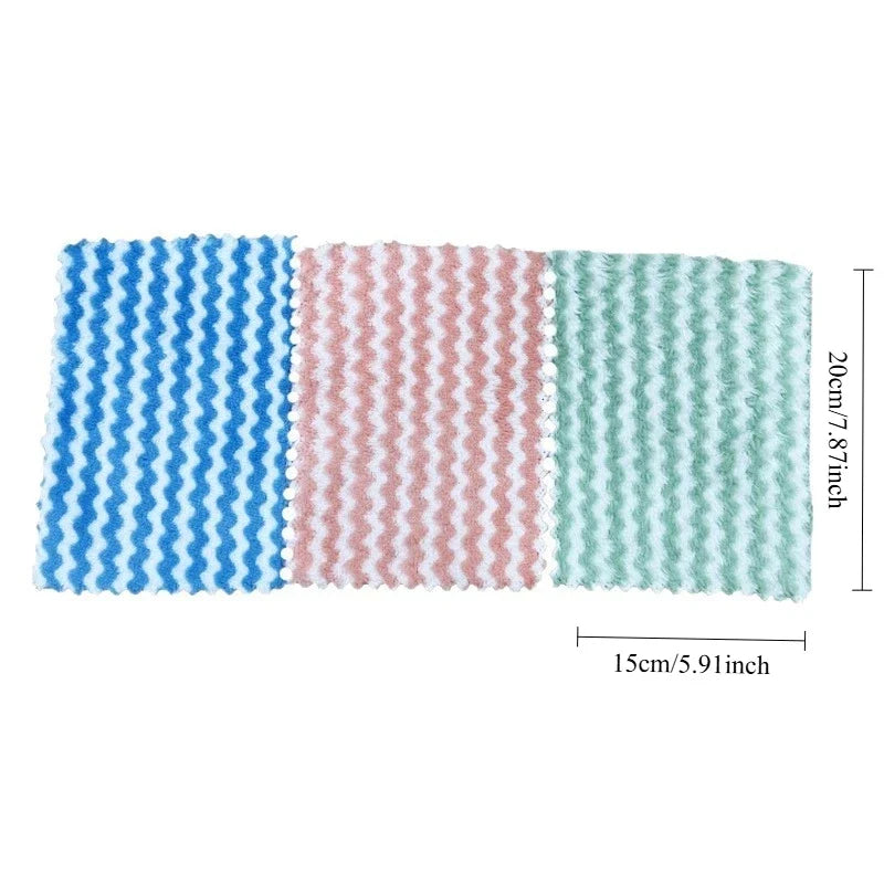 Super Absorbent Coral Fleece Dishcloths | Kitchen & Glass Cleaning