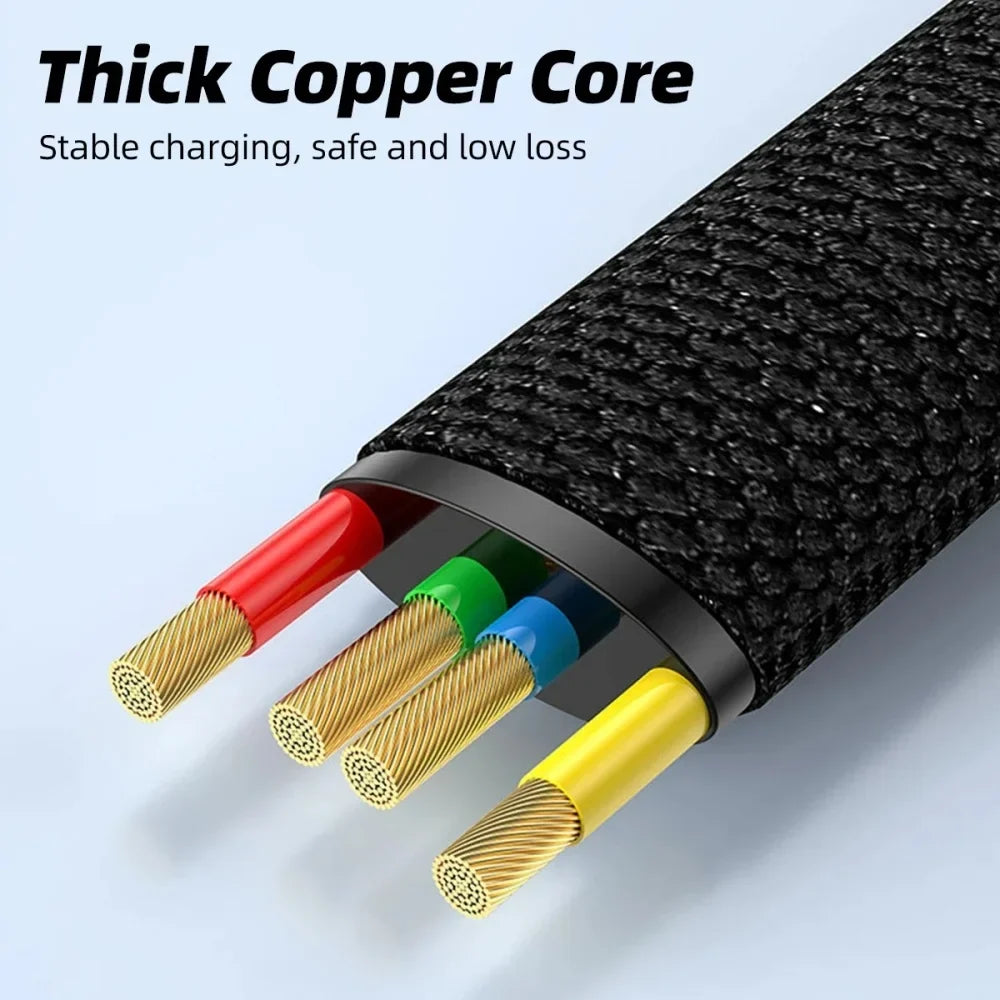 PD 65W USB-C to USB-C Keychain Fast Charging Cable 10cm