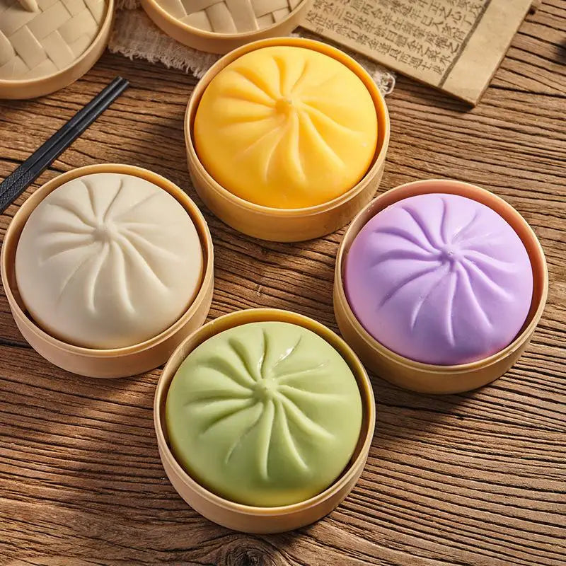 Steamed Bun Squeeze Toy – Slow Rise Sensory Fidget Toy