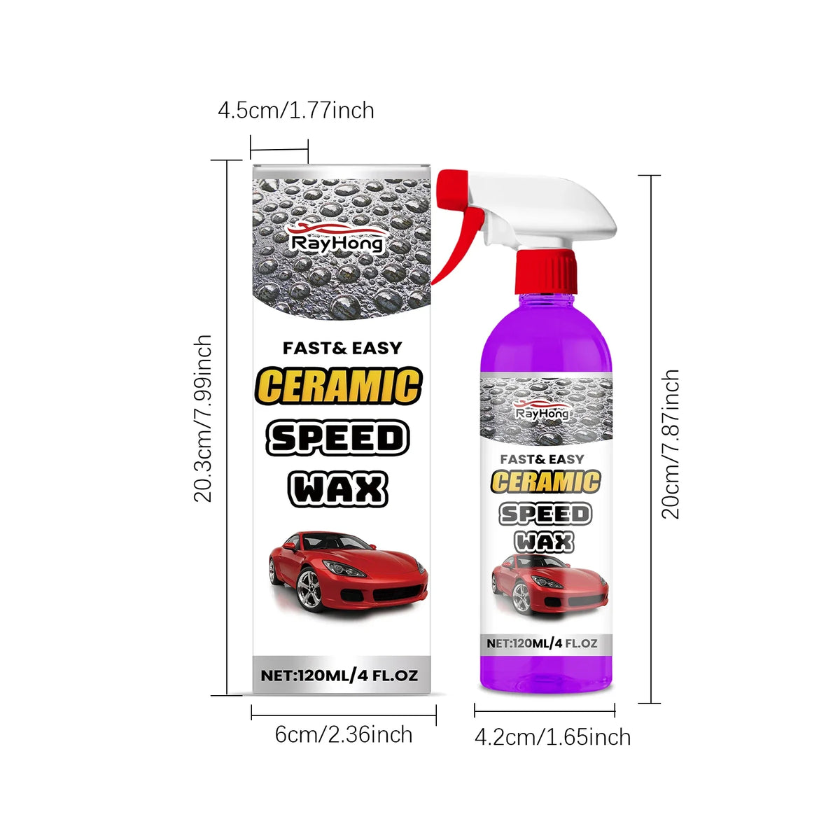 RayHong Car Coating Spray | Waterproof, Gloss & Antifouling