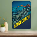 Stagecoach Classic Movie Metal Poster Sign | Vintage Wall Art