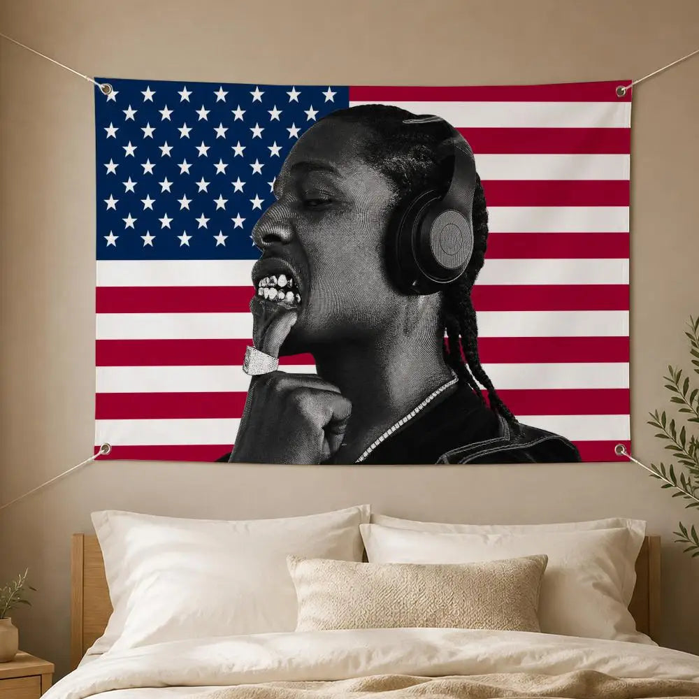 A$AP Rocky Decorative Flag Banner – Garden, Porch & Home Decor
