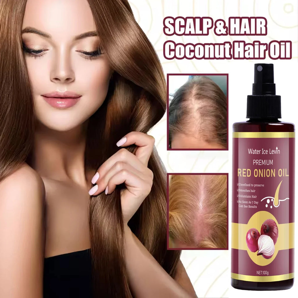 Red Onion Hair Oil with Keratin & Biotin – All Hair Types, 100g
