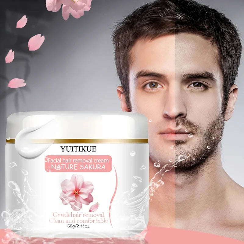 YUITIKUE Sakura Hair Removal Cream – Face & Body, 60g