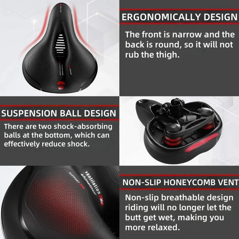 Men's Hollow Ergonomic Bike Saddle – MTB & Road Bicycle Seat