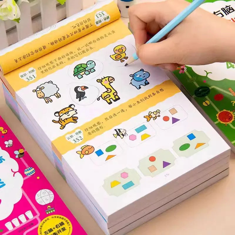 2-7 Years Mathematical Book Animals Drawing Painting Pen Control
