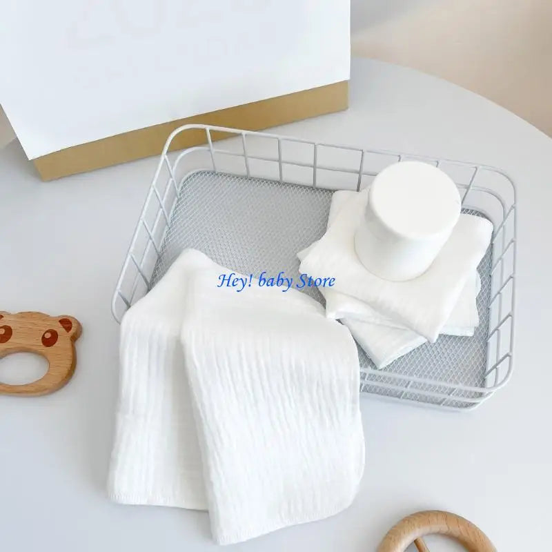 Baby Cotton Muslin Washcloth – Soft Gauze Face & Saliva Wipe