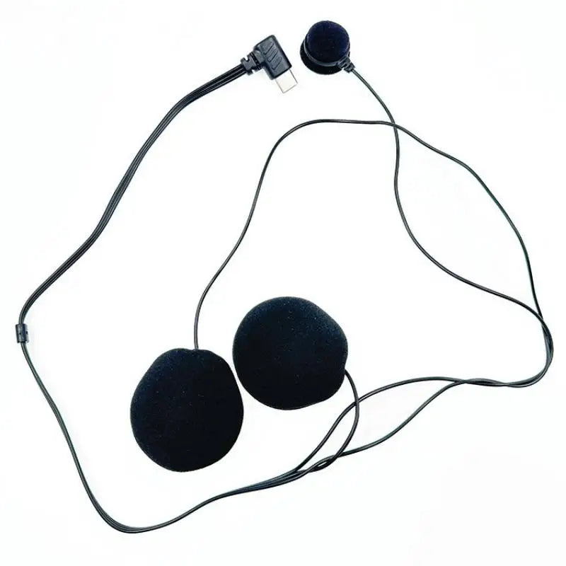Type-C HD Noise Reduction Motorcycle Helmet Headset & Mic