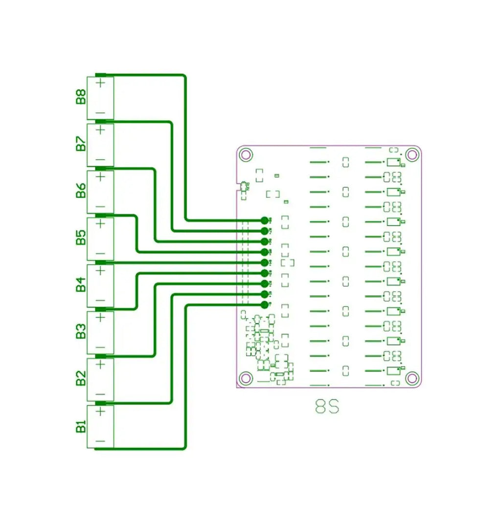 5A Active Battery Equalizer Balancer Board 3S 4S 6S 8S BMS