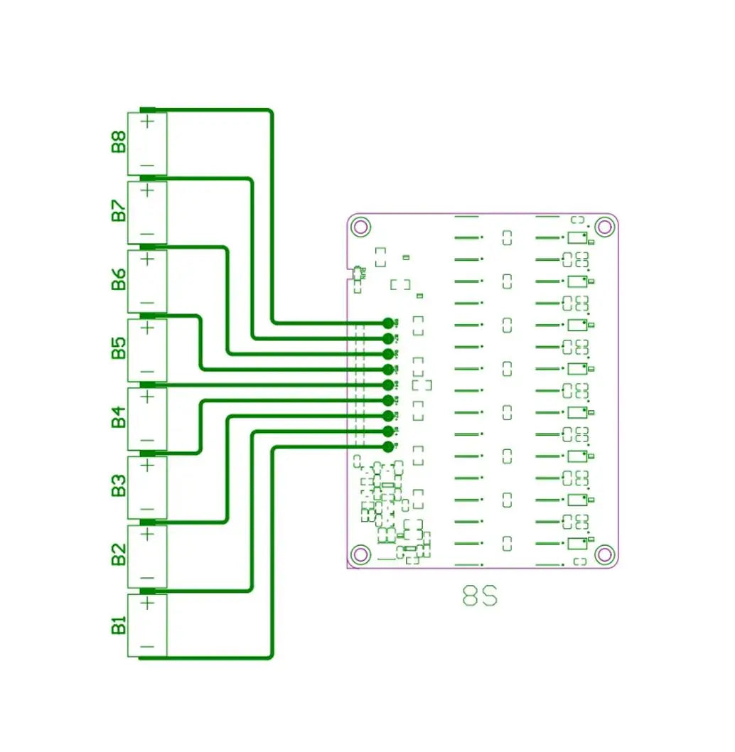 5A Active Battery Equalizer Balancer Board 3S 4S 6S 8S BMS
