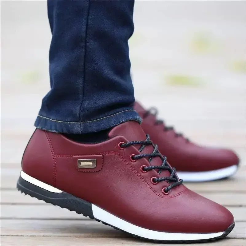 Men's Breathable Lace-Up Casual Sneakers & Outdoor Loafers