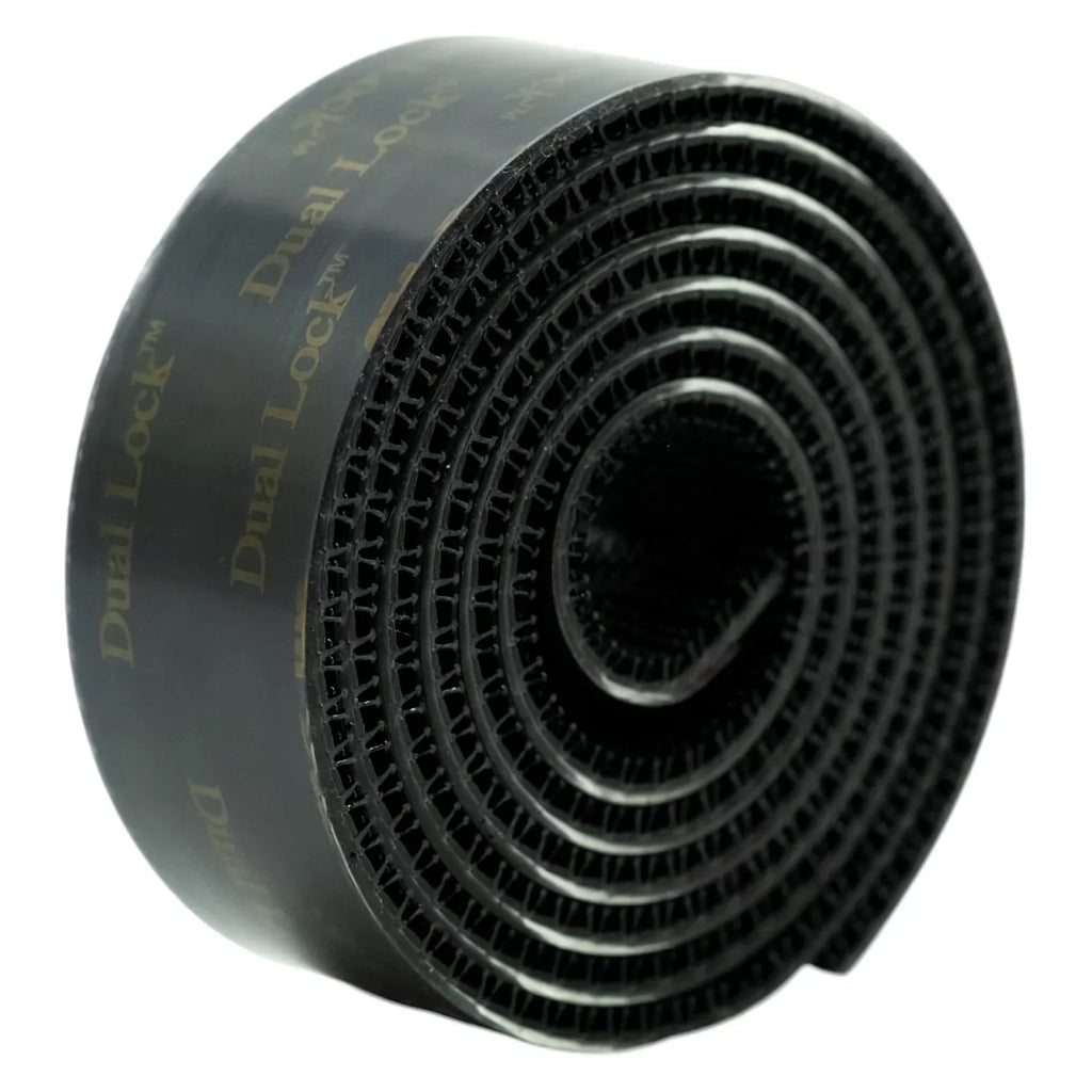 Black Dual Lock Mounting Tape – Reusable Adhesive Hooks