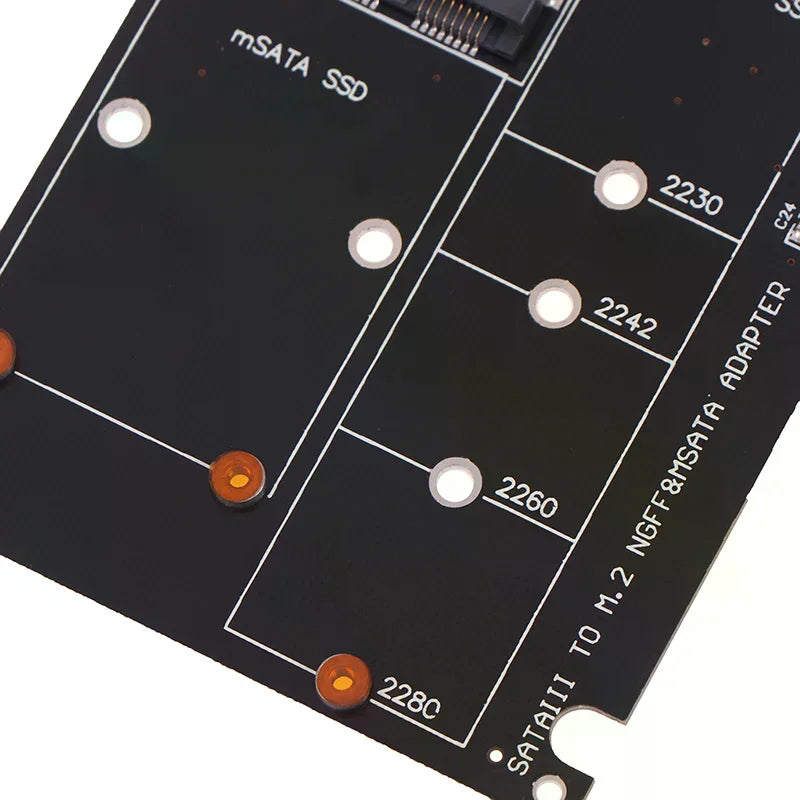 SATA 60Gbps M2 NGFF SSD MSATA Adapter M 2 Hard Disk Board