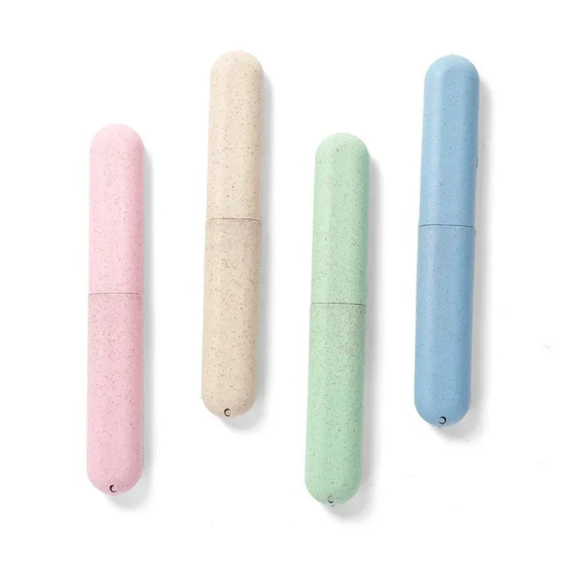 Portable Toothbrush Holder & Protective Cover Case | Wheat Straw